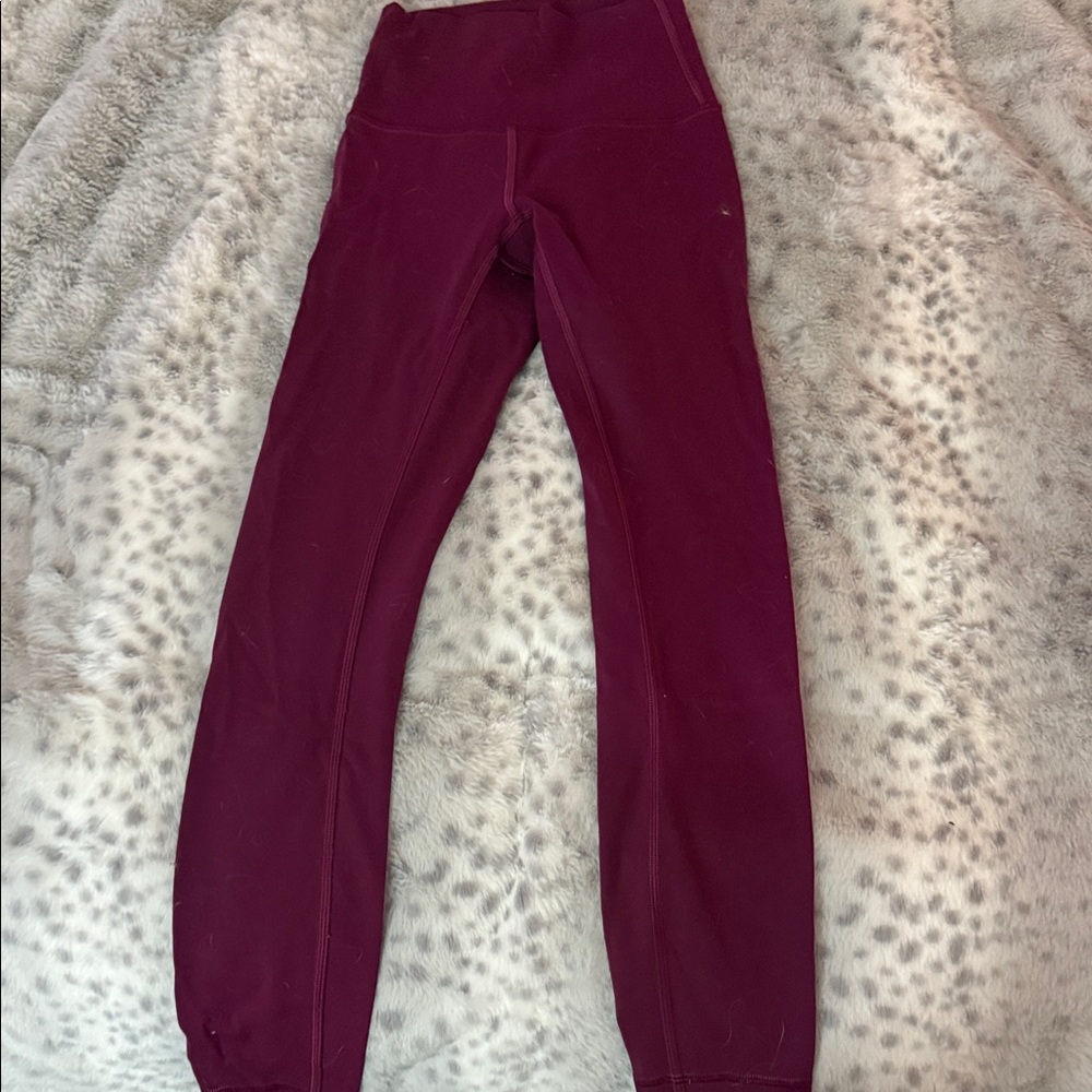 Lululemon Burgundy Leggings
